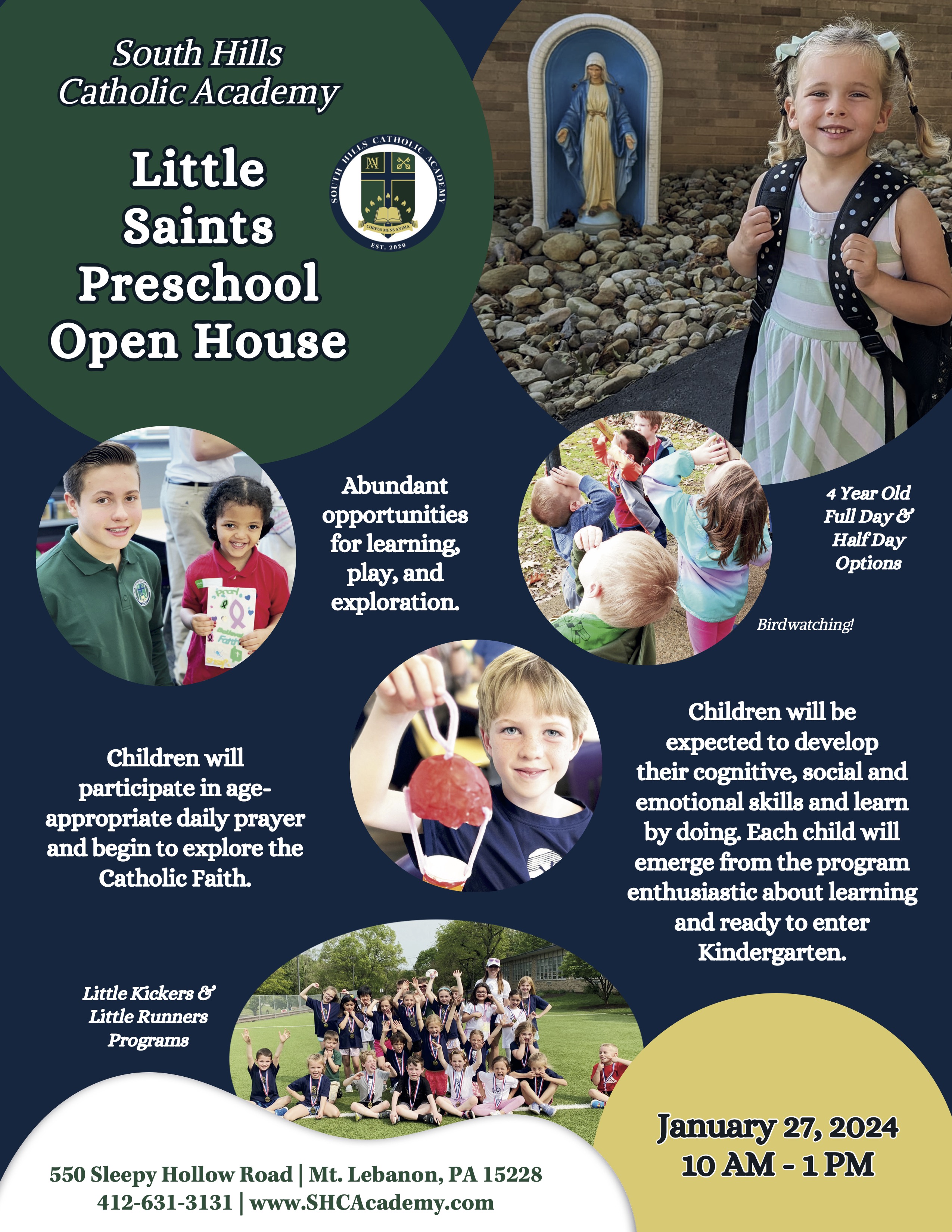 Preschool Programs | South Hills Catholic Academy