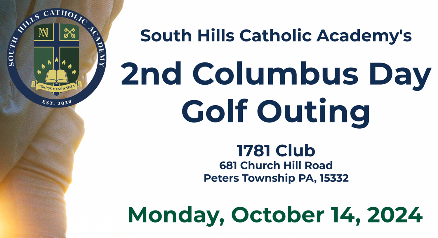 South Hills Catholic Academy Announces 2nd Annual Columbus Day Golf Outing Fundraiser